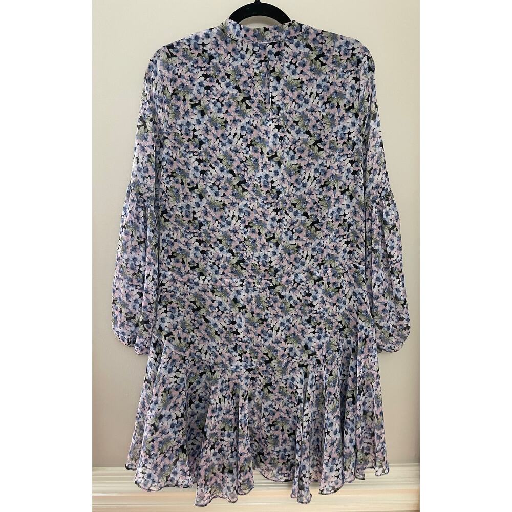 NWT VICI Francine Feminine Floral Modern Tie Waist Balloon Sleeve Dress M - Picture 6 of 15